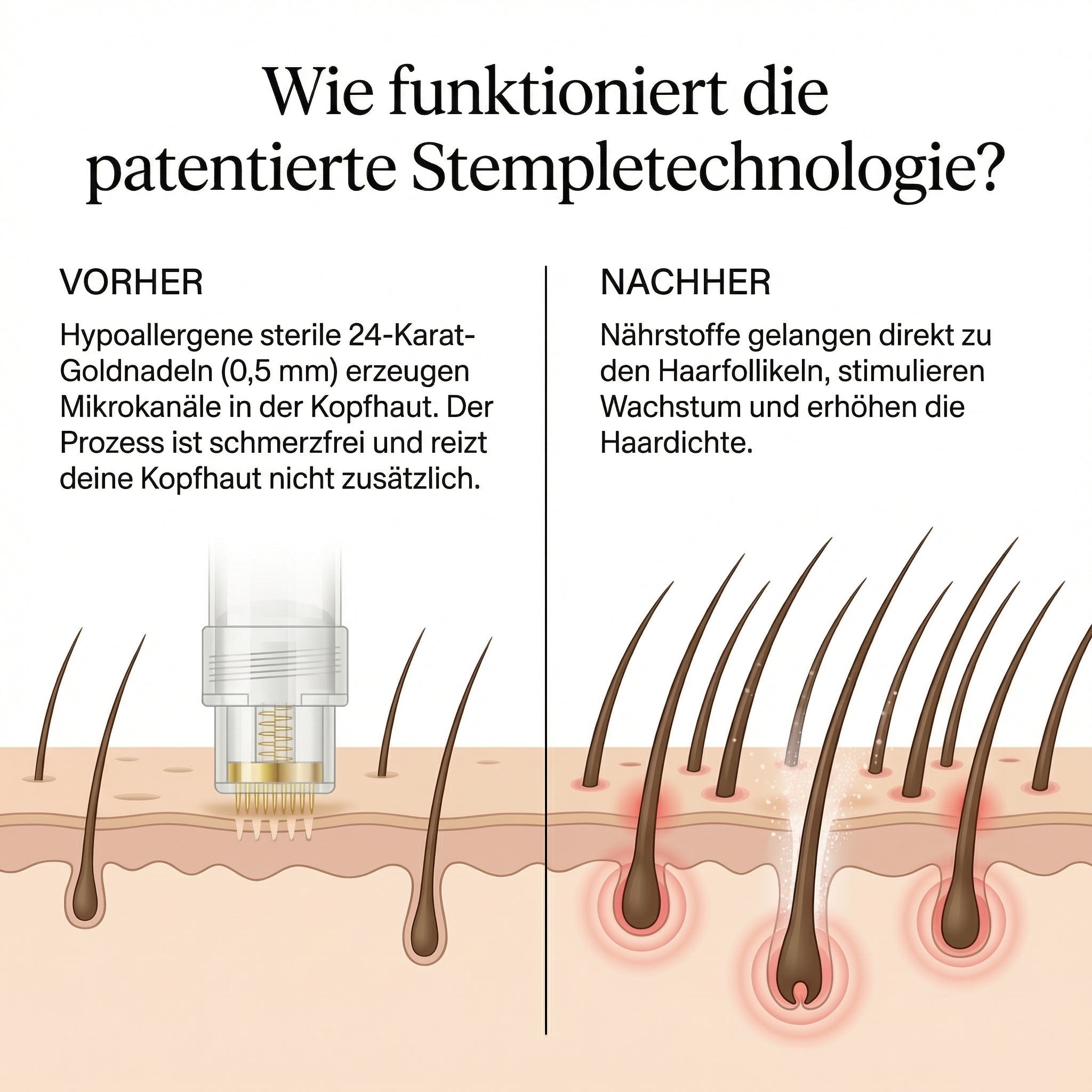 Glowholic Men - Anti-Haarausfall Starter Set - Micro-Needling Infusion für zuhause